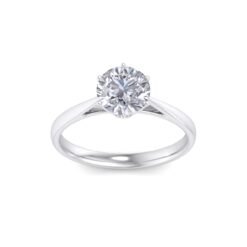 Round Setting Solitaire Engagement Ring - LDCVD-ER-1019