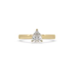 Pear Setting Solitaire Engagement Ring - LDCVD-LR-G