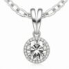 2.5 Ct Round FG VS Lab Grown Diamond 14kt White Gold  Solitaire Pendant Necklace