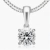 2 Ct Round FG VS Lab Grown Diamond 14kt White Gold  Solitaire Pendant Necklace