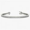 12 Ct Round FG VS2 Lab Grown Diamond 14KT White Gold  Tennis Bracelet