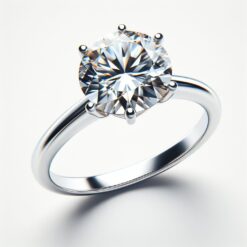 2 Ct Round FG VS2 Lab Grown Diamond 14kt White Gold  Solitaire Ring