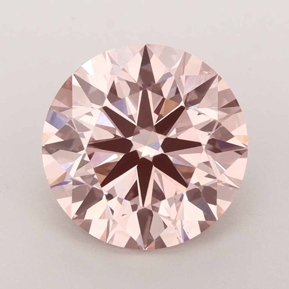 Round Fancy Intense Pink VS1 Lab Grown Diamond - A4-74