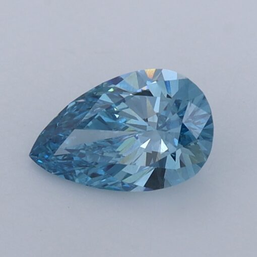 Pear Fancy Vivid Blue VS1 Lab Grown Diamond - CBB-62