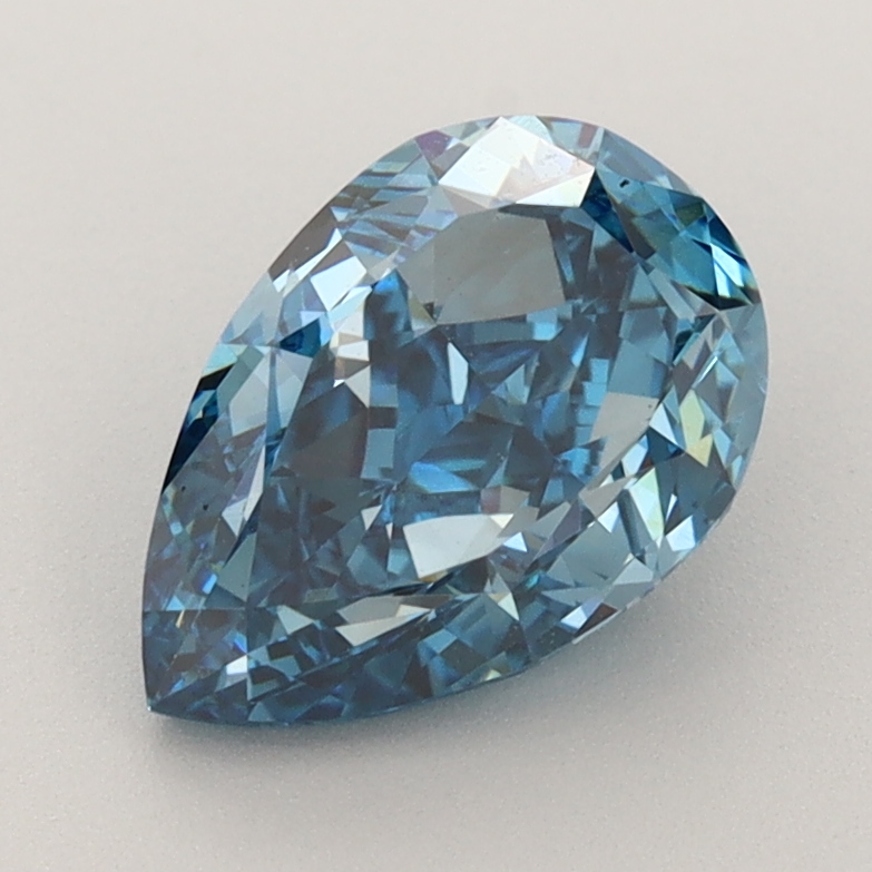 Pear Fancy Vivid Blue VVS2 Lab Grown Diamond - B9-112