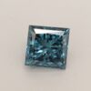 0.45 CT Princess Fancy Vivid Blue VS1 Lab Grown Diamond - B-7A