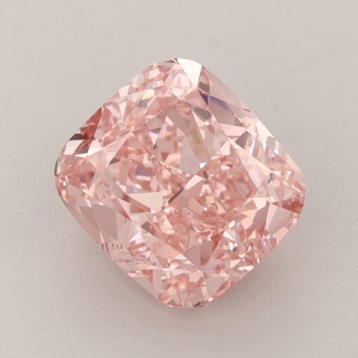 2.15 CT Cushion Fancy Vivid Pink VVS2 Lab Grown Diamond - B9-34