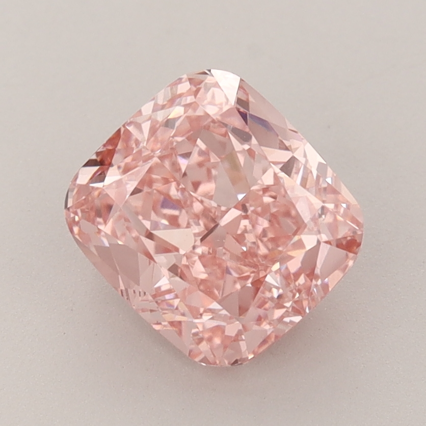 2.15 CT Cushion Fancy Vivid Pink VVS2 Lab Grown Diamond - B9-34