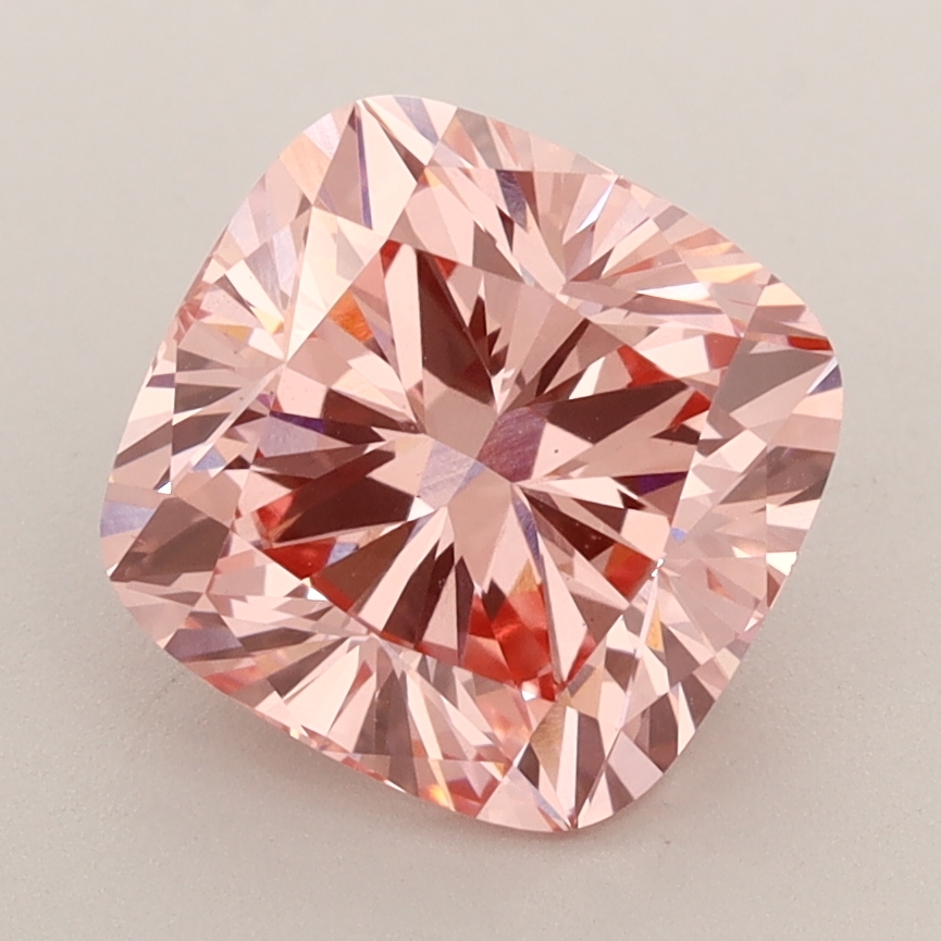 2.68 CT Cushion Fancy Vivid Pink VS1 Lab Grown Diamond - SPK-610