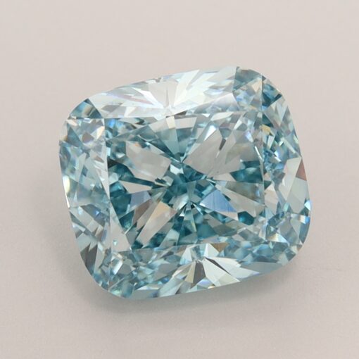 3 CT Cushion Fancy Vivid Blue VS1 Lab Grown Diamond - CBB-604