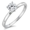 1 Ct Round GH VS2 Lab Grown Diamond 14KT White Gold  Solitaire Engagement Ring