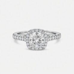 Cushion Diamond Bands 0.75 Carat Engagement Ring - LDAC004