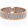 12 Carat Lab Grown Diamond Mens Cuban Link Bracelet Solid Gold 16 MM