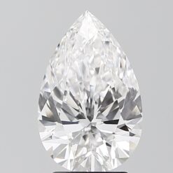 2.64 Ct PEAR BRILLIANT SHAPE E -  IF LAB GROWN DIAMOND - JS-SK-877