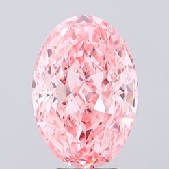 5.1 Ct Oval Modified Brilliant SHAPE Fancy Vivid Pink -  VS 1 LAB GROWN DIAMOND - JS-SKG-1043