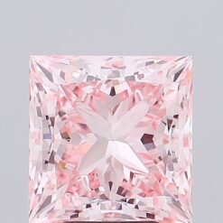 5.19 Ct PRINCESS CUT SHAPE Pink -  VVS 2 LAB GROWN DIAMOND - JS-GS-1097