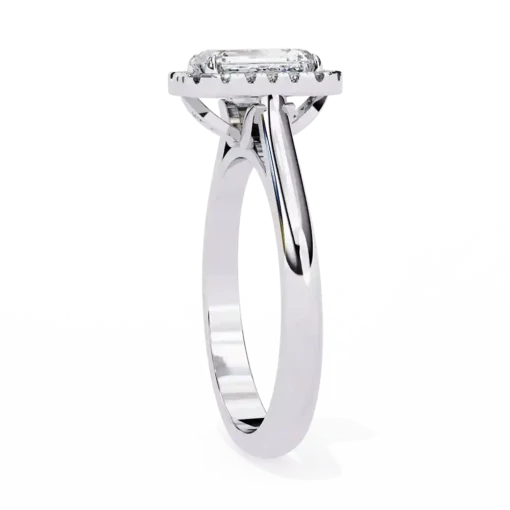 Radiant Halo 0.281 Carat Diamond Solid Gold Engagement Ring - Image 7