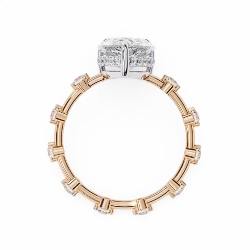 Pear Unique 0.55 Carat Diamond Solid Gold Engagement Ring - Image 6
