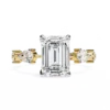 Radiant Unique 0.92 Carat Diamond Solid Gold Engagement Ring