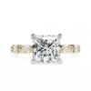 Princess Unique 0.85 Carat Diamond Solid Gold Engagement Ring