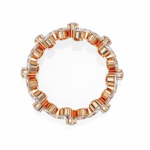 Diamond Bands 4.17 Carat Diamond Solid Gold Engagement Ring