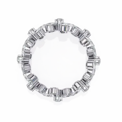 Diamond Bands 4.17 Carat Diamond Solid Gold Engagement Ring - Image 3