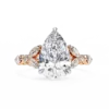 Pear Unique 0.95 Carat Diamond Solid Gold Engagement Ring