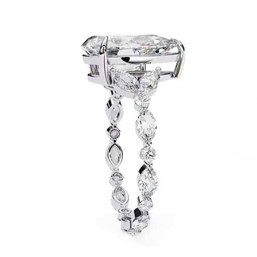 Pear Unique 0.95 Carat Diamond Solid Gold Engagement Ring - Image 9
