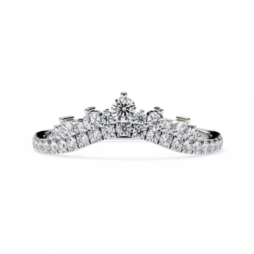 Diamond Bands 0.405 Carat Diamond Solid Gold Engagement Ring