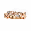 Diamond Bands 0.06 Carat Diamond Solid Gold Engagement Ring