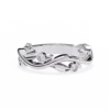 Diamond Bands 0.06 Carat Diamond Solid Gold Engagement Ring