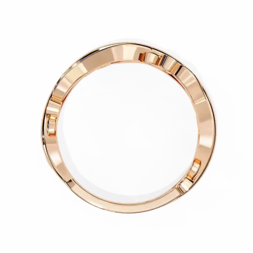 Diamond Bands 0.06 Carat Diamond Solid Gold Engagement Ring - Image 8