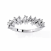 Diamond Bands 0.56 Carat Diamond Solid Gold Engagement Ring