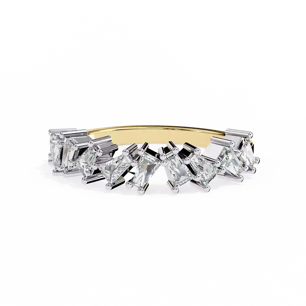 Diamond Bands 0.56 Carat Diamond Solid Gold Engagement Ring - Image 7