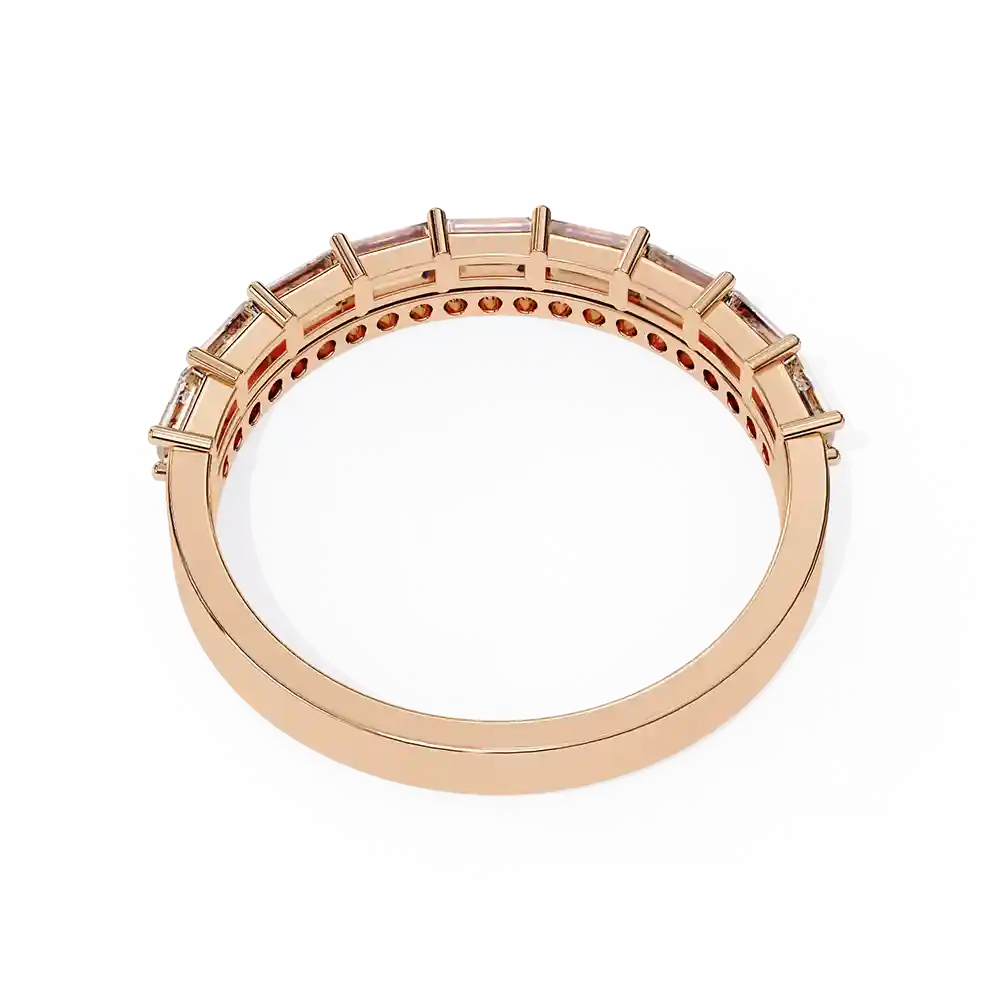 Diamond Bands 0.68 Carat Diamond Solid Gold Engagement Ring - Image 7
