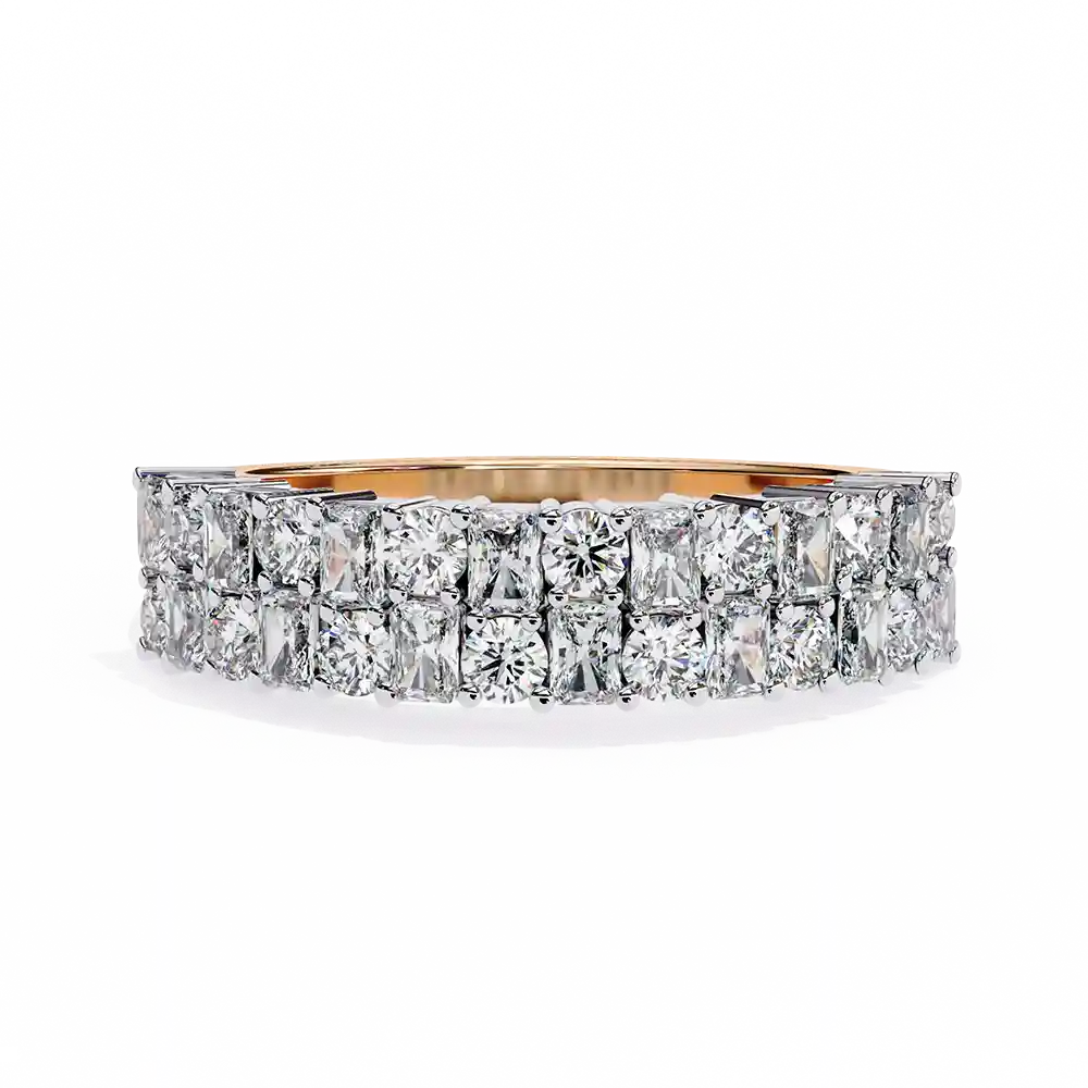 Diamond Bands 1.14 Carat Diamond Solid Gold Engagement Ring - Image 2