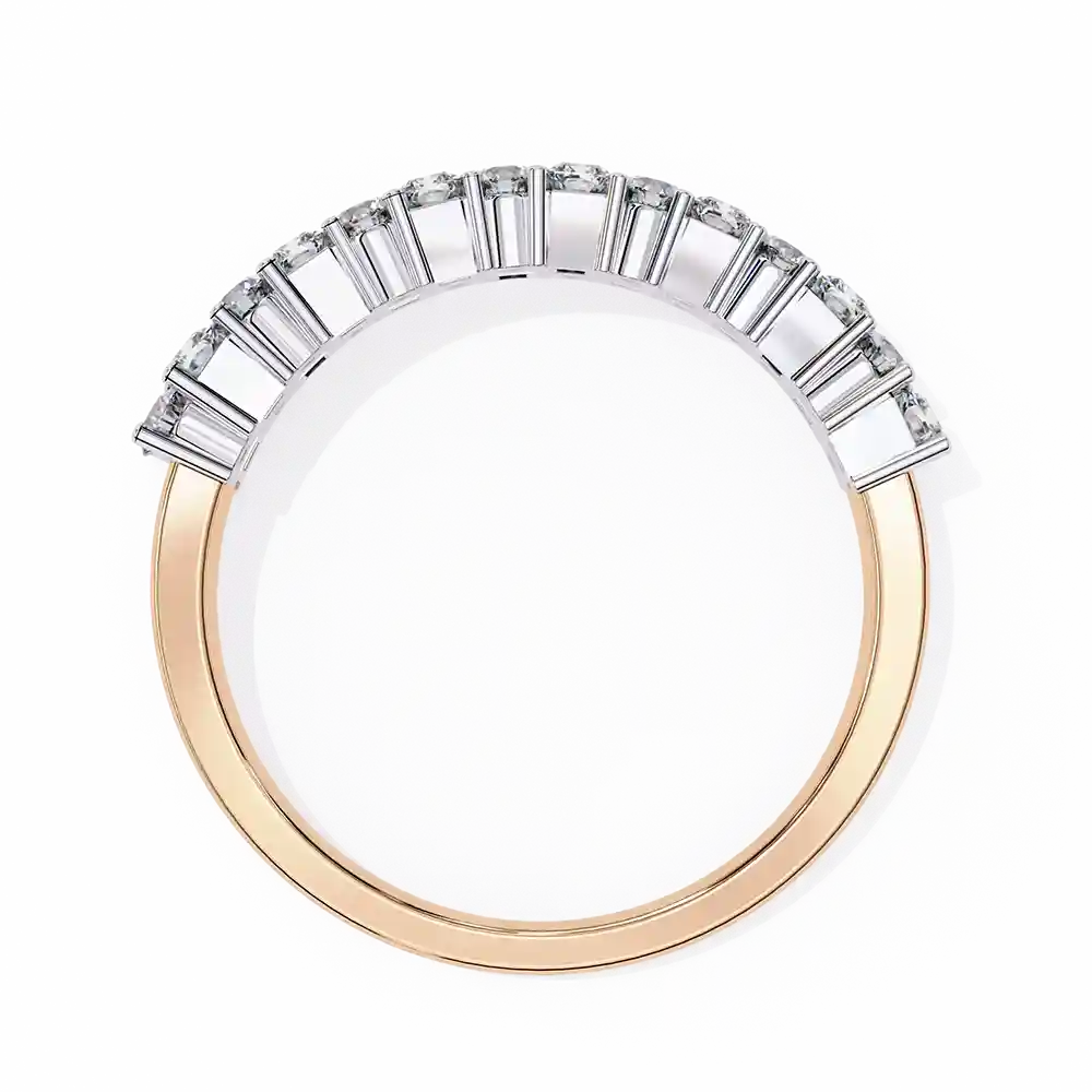Diamond Bands 1.14 Carat Diamond Solid Gold Engagement Ring - Image 10