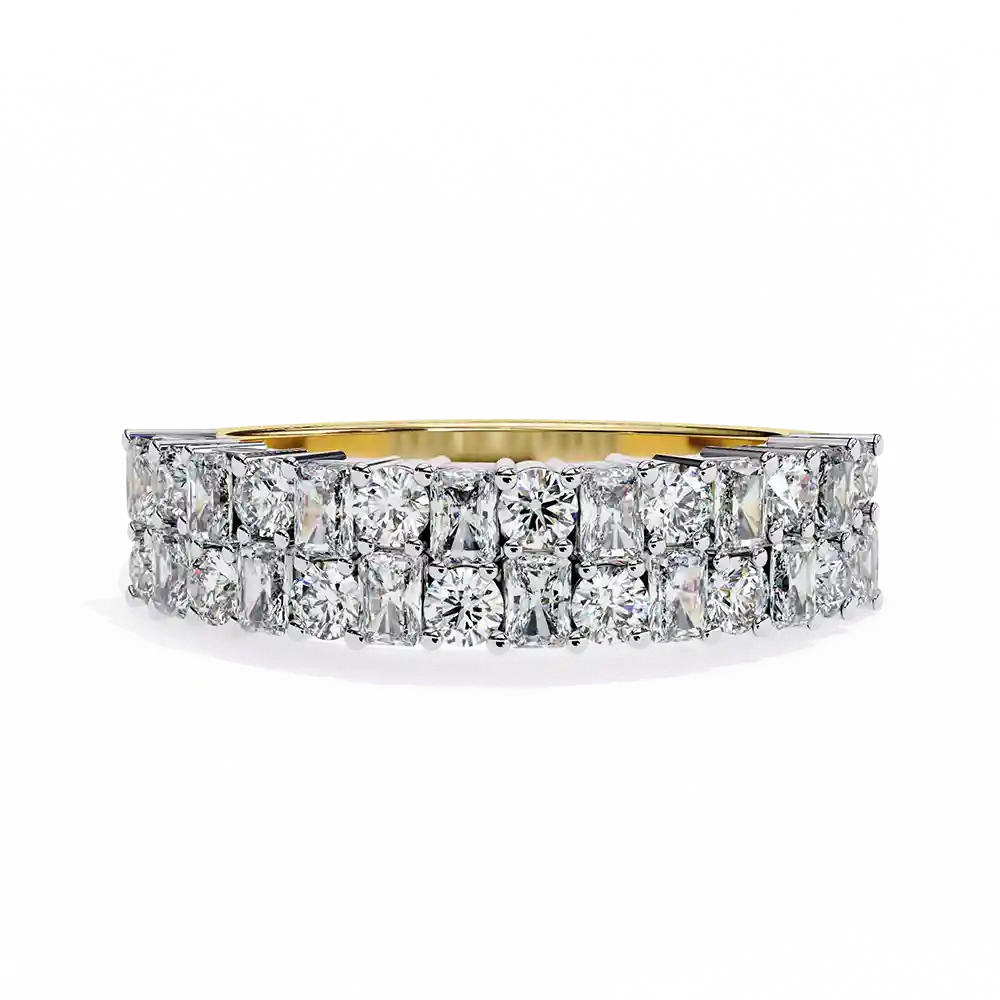 Diamond Bands 1.14 Carat Diamond Solid Gold Engagement Ring