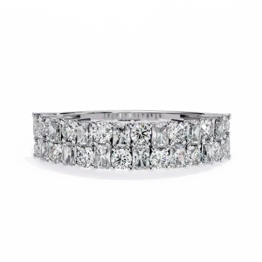 Diamond Bands 1.14 Carat Diamond Solid Gold Engagement Ring - Image 3