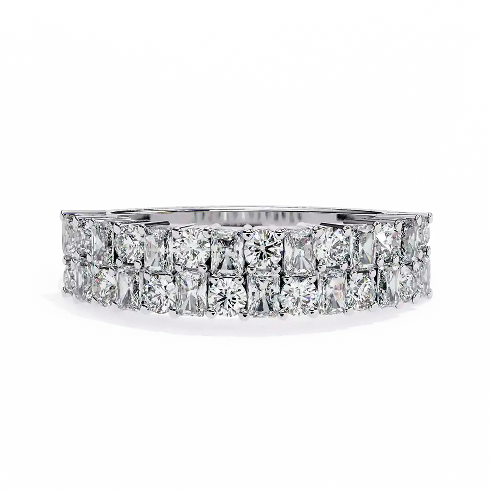 Diamond Bands 1.14 Carat Diamond Solid Gold Engagement Ring - Image 3