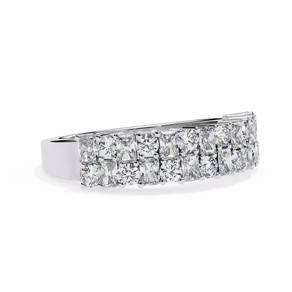 Diamond Bands 1.14 Carat Diamond Solid Gold Engagement Ring - Image 4