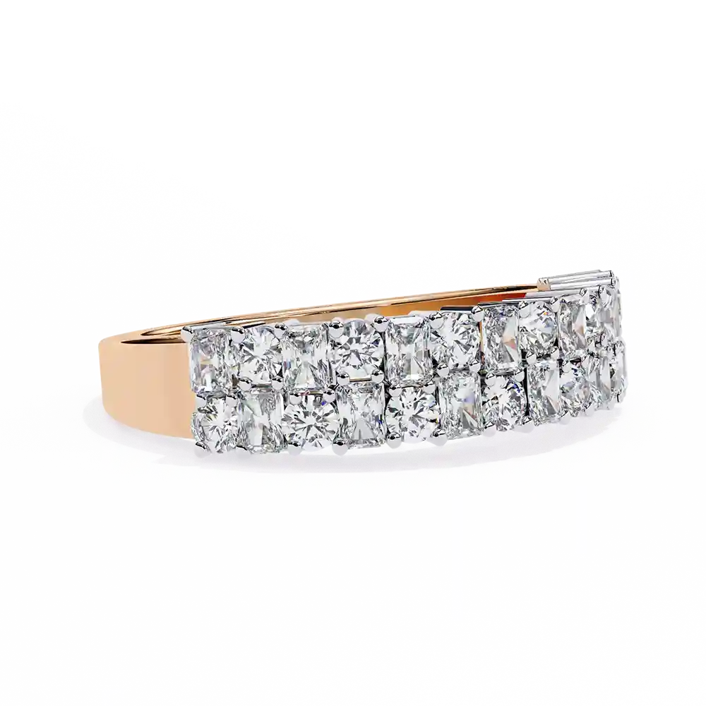 Diamond Bands 1.14 Carat Diamond Solid Gold Engagement Ring - Image 5