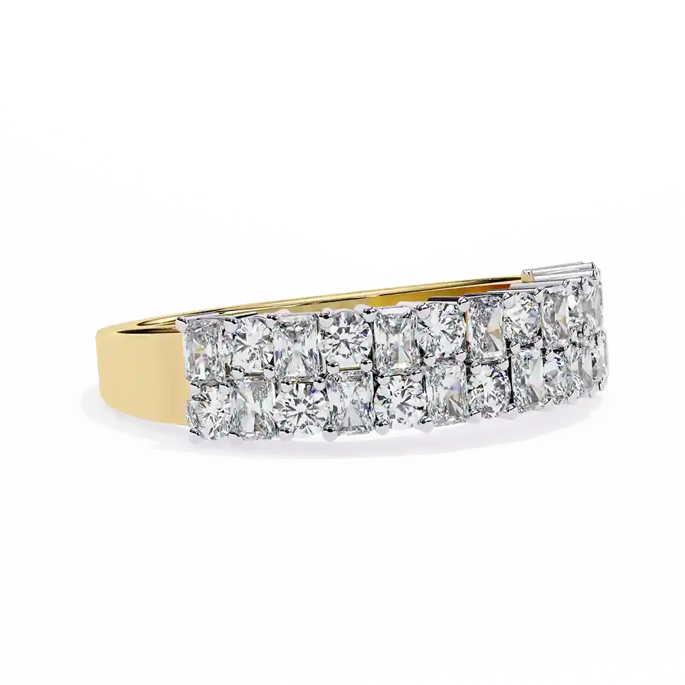 Diamond Bands 1.14 Carat Diamond Solid Gold Engagement Ring - Image 6