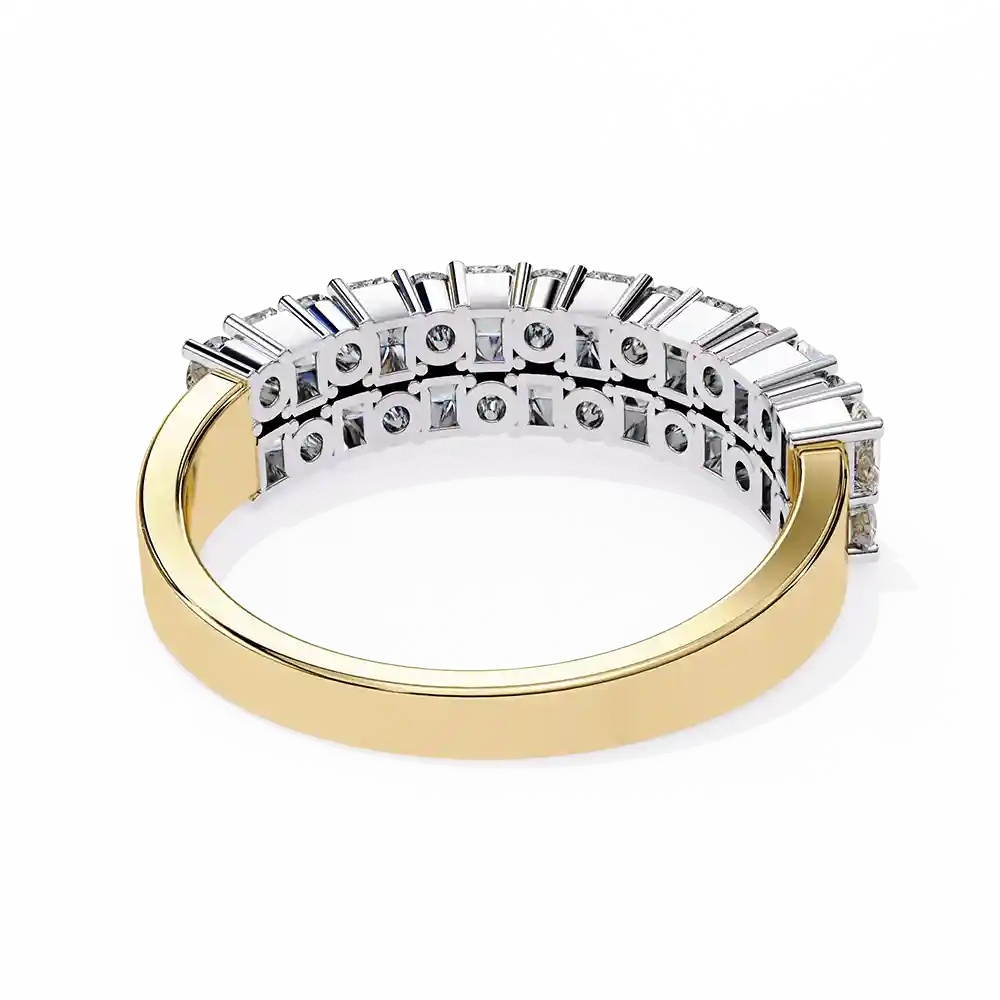 Diamond Bands 1.14 Carat Diamond Solid Gold Engagement Ring - Image 7