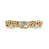 Diamond Bands 0.17 Carat Diamond Solid Gold Engagement Ring