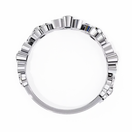Diamond Bands 0.17 Carat Diamond Solid Gold Engagement Ring - Image 8