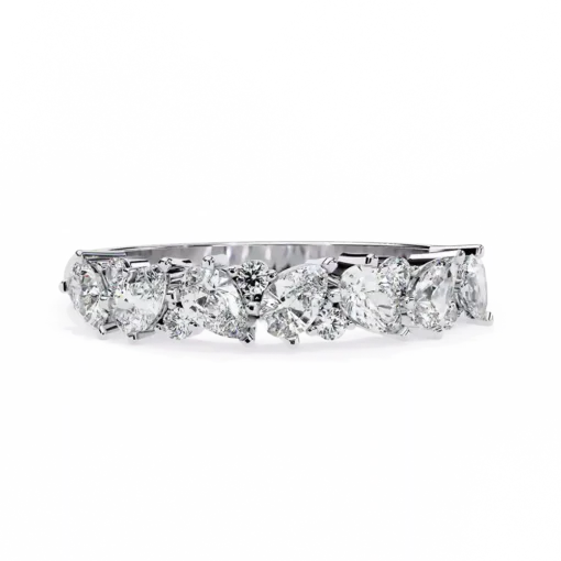 Diamond Bands 0.73 Carat Diamond Solid Gold Engagement Ring - Image 6