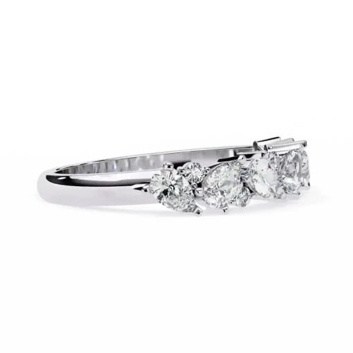 Diamond Bands 0.73 Carat Diamond Solid Gold Engagement Ring - Image 9
