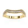 Diamond Bands 0.158 Carat Diamond Solid Gold Engagement Ring