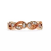 Diamond Bands 0.11 Carat Diamond Solid Gold Engagement Ring